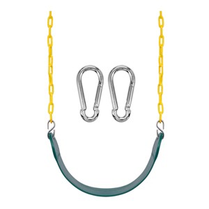 Sorbus 68" Chain Heavy Duty Swing Seat with Snap Hooks - Playground Swing Supports 220lb for Kids Outdoor Play - 1 of 4