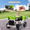 12V Ride On Dump Truck for Kids with Parental Remote Control 4-Wheeler Toy Electric Car - 3 of 4