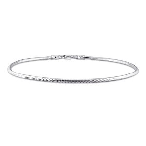 EVERLY JEWELRY |1.9mm Snake Chain Bracelet in Silver - Multiple Length Options. - 1 of 4
