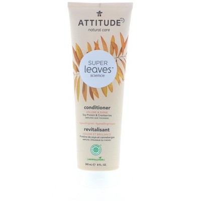 Attitude Super Leaves Volume & Shine Conditioner, Soy Protein & Cranberries, 8 oz
