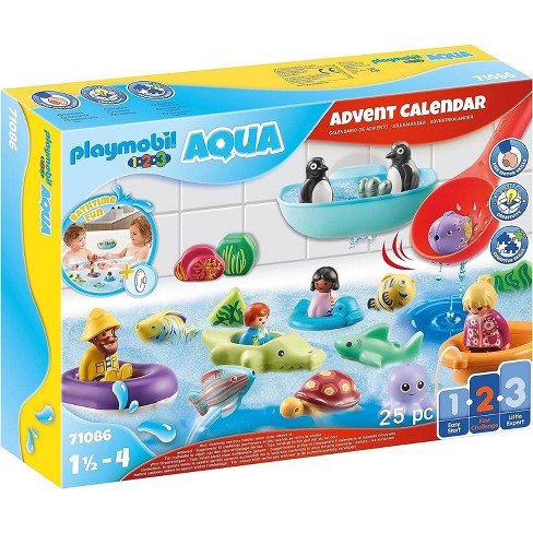  Playmobil 1.2.3 Advent Calendar - Christmas in The Forest  Multicolor : Toys & Games