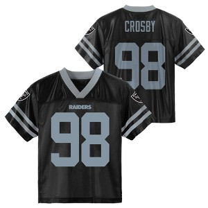 NFL Las Vegas Raiders Toddler Boys' Maxx Crosby Short Sleeve Jersey - 1 of 3