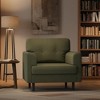 Mid-Century Modern Accent Chair, Oversized Linen Single Sofa Armchair with Stain-Resistant Fabric, 350 lbs Capacity for Living Room, Office - 4 of 4