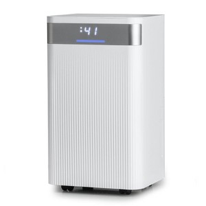 Costway 32 Pints Dehumidifier Portable Dehumidifier with 3-Color Indicator 2000 Sq.Ft Coverage Area - 1 of 4