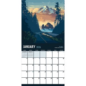 TF Publishing 13.5"x14.5" 2026 National Parks-Art Wall Calendar - 1 of 4