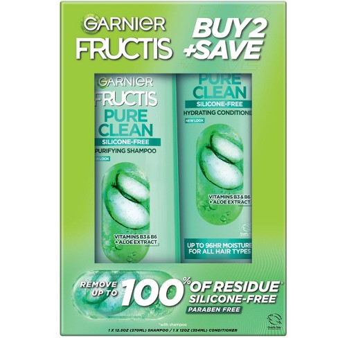 Garnier Pure Clean Everyday Shampoo And Conditioner - 25 Fl Oz/2pk : Target