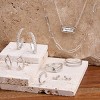 Silpada 'Minimal Shine' Sterling Silver White Cubic Zirconia Huggie Hoop Earrings - 4 of 4