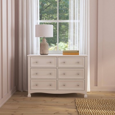 DaVinci Kalani 6 Drawer Double Wide Dresser - White