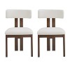 Christopher Knight Home Astura Iron Frame Upholstered Dining Chairs (Set of 2) - 2 of 4