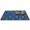 Alphabet Squares Learning Rectangle Educational Rug in Classic Colors for Kids' Classroom or Playroom - 2 of 4