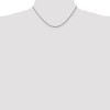 Black Bow Jewelry 1.6mm, 14k White Gold, Round Solid Snake Chain Necklace - 2 of 4