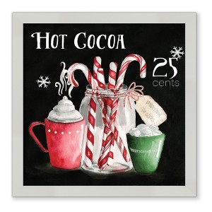 Courtside Market Cocoa Chalk 8x8 Framed Art Board - 1 of 2