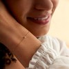 Pure Collection by Ross-Simons Diamond-Accented Station Bracelet in 14kt Yellow Gold Size 6 - 3 of 4