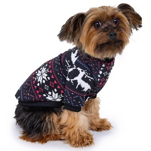 Rocky Thermal Fleece-Lined PET Sweater for Dogs, Puppies, Cats - Warm Coat Bodysuit One-Piece Jacket, Jammies with Leg Warmers - 1 of 4