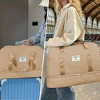 Luupatchy Three-dimensional Diamond Patterned Travel Bag, Dry Wet Separation , for Travel, Fitness Yoga, Weekend Tote Overnight Bag - 4 of 4