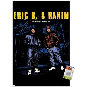 Trends International Eric B. & Rakim - Colorized Let The Rhythm Hit Em Unframed Wall Poster Prints - 1 of 4