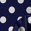 navy w/ white polka dot