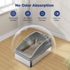 JOEJOY Cat Litter Box,Large Stainless Steel Cat Litter Box with Lid for Big Cats, High Side,Anti-Leakage,Non-Sticky, Easy Clean,Odorless - 4 of 4