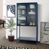 Tall Sideboard Buffet Cabinet with 2 Doors, 1 Shelf, Cold-Rolled Steel Kitchen Pantry Storage Cabinet Adjustable Inner Shelf for Living Room, Kitchen - 3 of 4
