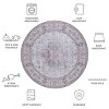 Tucson Vintage Persian TSN105 Power Loomed Machine Washable Skid-Resistant Indoor Rugs - Safavieh - 4 of 4