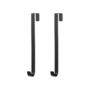 Sullivans Wreath Hanger Set of 2, 14"H Black - 1 of 3