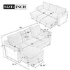 90" Convertible L-Shaped Sleeper Sectional Sofa with Pull Out Bed, Storage Chaise, Storage Racks & USB Ports - 3 of 4