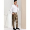 INSPIRE CHIC Men's Flat Front Party Prom Animal Printed Pants - 4 of 4