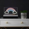 11.75" Rainbow Contemporary Glam Acrylic Box Pendant (Includes LED Light Bulb) Neon - JONATHAN Y - 4 of 4
