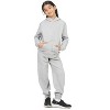 EVERYDAY KIDS All-Season Heather Gray Pullover Hoodie – Warm Fleece Sweatshirt with Hood – Ideal for School, Outdoor Play, or Travel – Girls Hoodie - 3 of 4