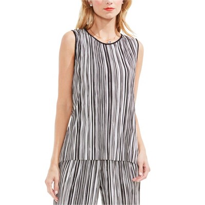 Vince Camuto Womens Ribbed Knit Blouse