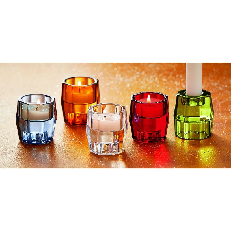 tag Gem Geo Glass Reversible Taper and Votive Candle Holder, 3 of 4