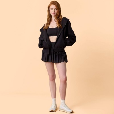 Women's Marshmallow Full Zip Hooded Sweatshirt - Blogilates