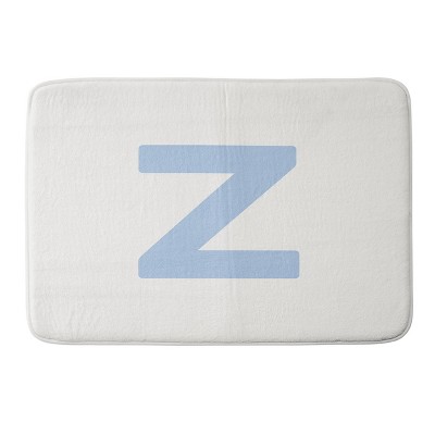 Deny Designs April Lane Art Block Monogram Memory Foam Bath Mat