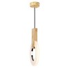 CWI Lighting Anello LED Mini Pendant With White Oak Finish - 4 of 4