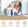 Machine Washable Area Rug Non Slip Non Shedding Rug Modern Floral Low Pile Carpet Foldable Stain Resistant Rugs for Bedroom Living Room Guest Room - 4 of 4