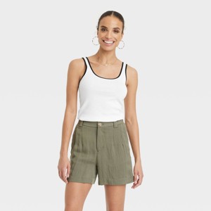 Women's Slim Fit Layered Tank Top - A New Day™ - 1 of 4