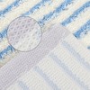 Unique Bargains 2 Pcs Striped Pattern Soft Absorbent Non-Slip Bath Mats Machine Washable - 4 of 4