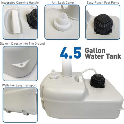 White Freestanding Portable Handwash Sink with Sewage Tank