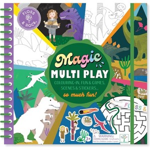 Floss & Rock Magic Multi Play – Dino, Reusable Activity Book with Stickers and Water Pen, Ages 3 and Up - 1 of 4