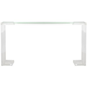 Benji Acrylic Console Table - SFV3103A - Clear - Safavieh Couture - 1 of 4