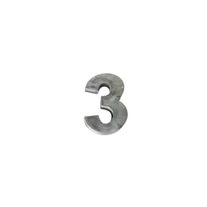 Slickblue Individual Metal Zinc Numbers 0-9, Wall Mount Address Numbers, Modern, Silver, 6" - 1 of 3