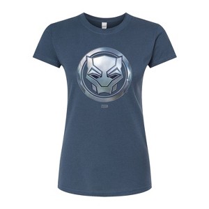 Women's - Marvel - Black Panther Circle Logo Fitted Graphic T-Shirt - 1 of 3
