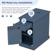 Vintage Night Stands With USB Ports Drawer Multifunctional End Table For Bedroom/Living Room/Salon/Office - 3 of 4