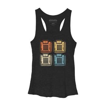 Women's Design By Humans I make Beats In Color By MusicoIlustre Racerback Tank Top