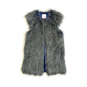 Women's Wo's Shaggy Faux Fur Vest Jacket - Romeo & Juliet Couture - 1 of 4