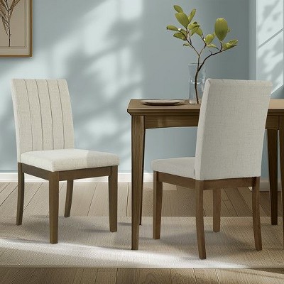 NicBex Mid Century Vintage Dining Chairs Set of 2 with Upholstered High Back,Stylish Accent Chairs for Dining Room,Kitchen,Office