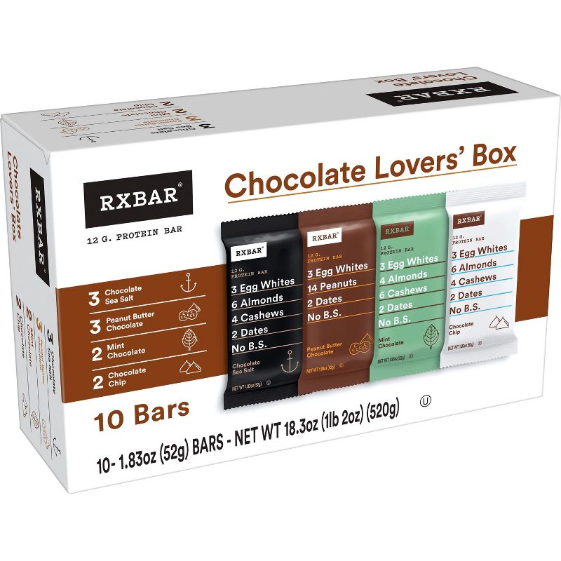 RXBAR Chocolate Lover&#39;s Variety Pack - 18.3oz/10ct, 1 of 7