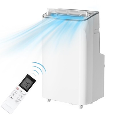 14,000 BTU Portable AC - Cools 750 sq. ft, Built-in Dehumidifier & Fan w/Remote, Window Kit, 24H Timer