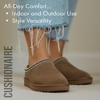 CUSHIONAIRE Keto Womens Slippers Slip-On Suede Mule Slipper - Cozy & Stylish, Memory Foam & Faux Fur Lining, Wide Widths Available - 3 of 4