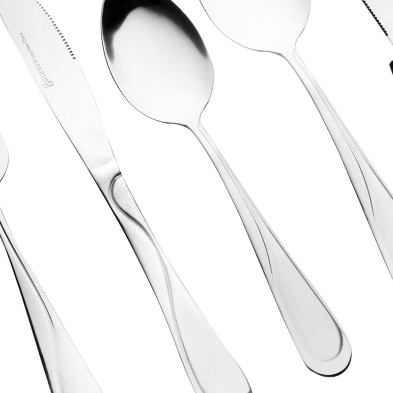 Gibson Home Trillium Plus 24 Piece Stainless Steel Flatware Set with 4 Steak Knives, 5 of 7